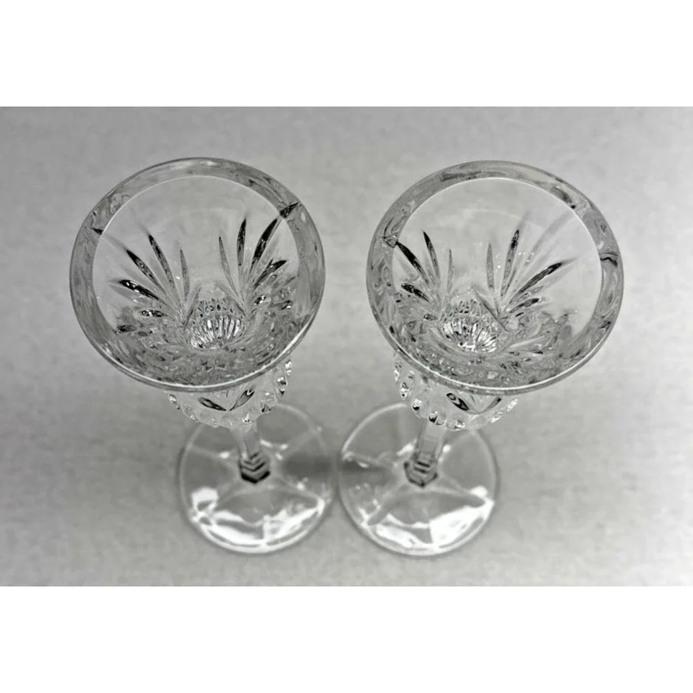 Princess House Highlights Crystal Candlestick Holders #940 Germany Set of 2
